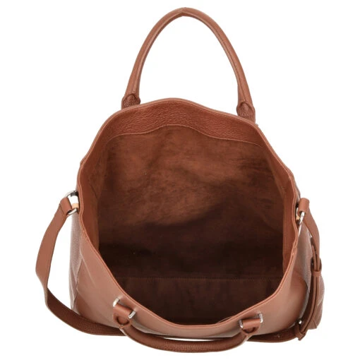 BOSS Women's Sophie - Shopper Leder 39 Cm -Deuter Verkäufe 2025 BOSS Sophie Shopper 39 cm Leder open brown 50478067 242 6