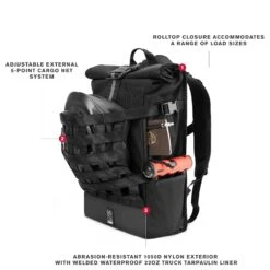 Chrome Barrage Cargo Rolltop 20 - Rucksack 51 Cm -Deuter Verkäufe 2025 Chrome Barrage Cargo Rolltop Rucksack mit Laptopfach 15 039 039 51 cm all black BG 163 ALLB 5