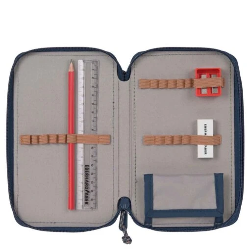 LÄSSIG Zubehör Triple Pencil Case Unique - Mäppchen 21 Cm Befüllt -Deuter Verkäufe 2025 L SSIG Zubeh r Triple Pencil Case Unique Federm ppchen 21 cm Navy 1205010583 4