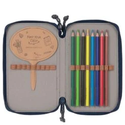 LÄSSIG Zubehör Triple Pencil Case Unique - Mäppchen 21 Cm Befüllt -Deuter Verkäufe 2025 L SSIG Zubeh r Triple Pencil Case Unique Federm ppchen 21 cm Navy 1205010583 5