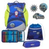 Scout Alpha DIN - Schulranzen Set 4 Tlg. -Deuter Verkäufe 2025 Scout Alpha DIN Schulranzen Set 4 tlg Blue Police 74400721600 1