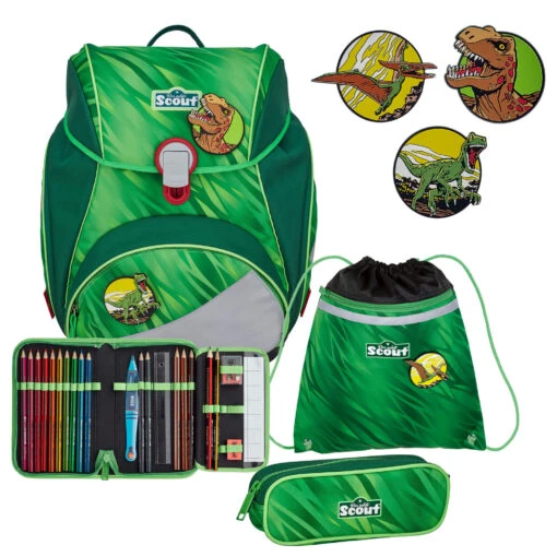 Scout Alpha - Schulranzen Set 4tlg. -Deuter Verkäufe 2025 Scout Alpha Schulranzen Set 4tlg Green