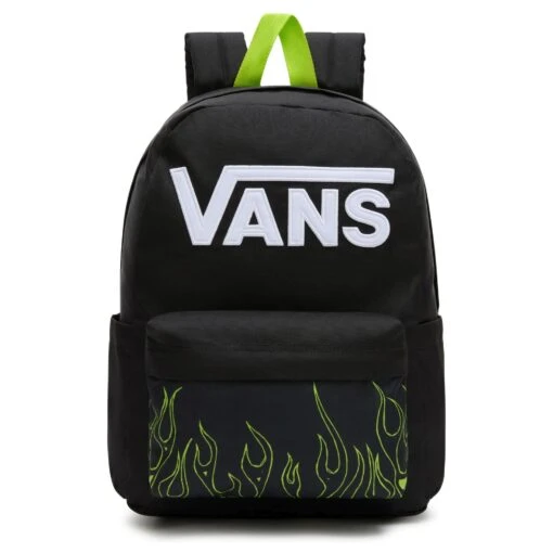 Vans New Skool - Rucksack 39 Cm -Deuter Verkäufe 2025 Vans New Skool Rucksack 39 cm black lime green VN000628CBK1001 1