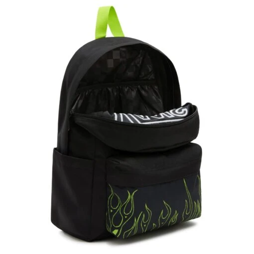 Vans New Skool - Rucksack 39 Cm -Deuter Verkäufe 2025 Vans New Skool Rucksack 39 cm black lime green VN000628CBK1001 3